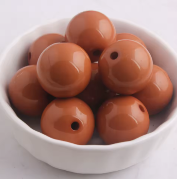 #293 - 20mm Chocolate Solid Acrylic Beads (1 Count)