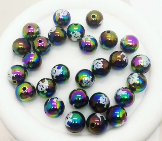 W397- 16mm  "Ghost" Opal Acrylic Bead (1 Count)