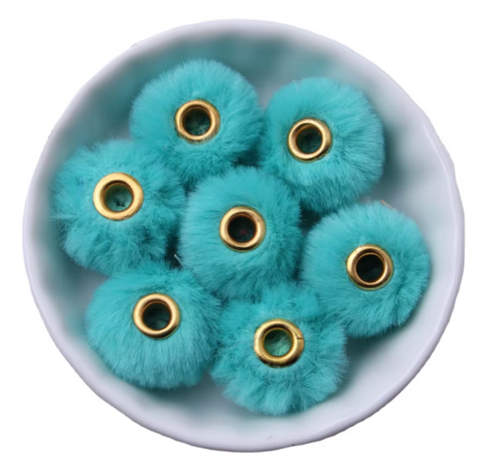 FUZZY 25- 20mm Teal Fuzzy Spacers (5 Pack)