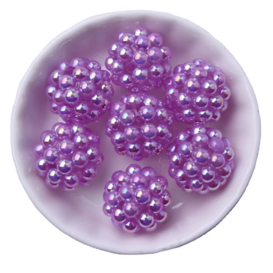 #1226 - 20mm "Purple" Opal Berry Acrylic Bead (1 Count)