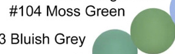 15mm- #104 Moss Green