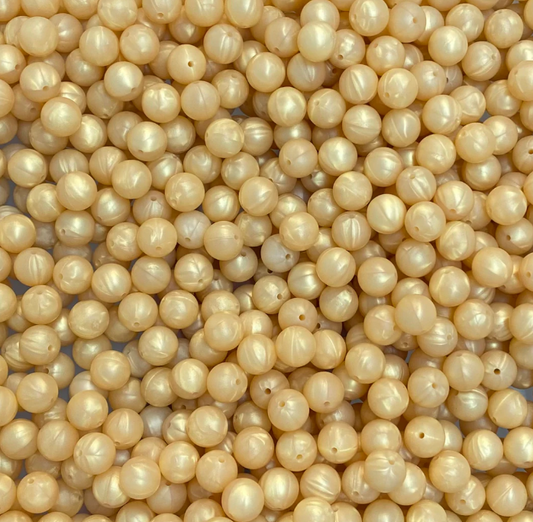 c 06 / 12mm - Pearl Gold Silicone Bead