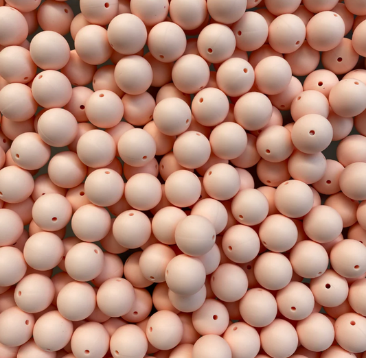 c 09 / 12mm - Mint Coral Silicone Bead
