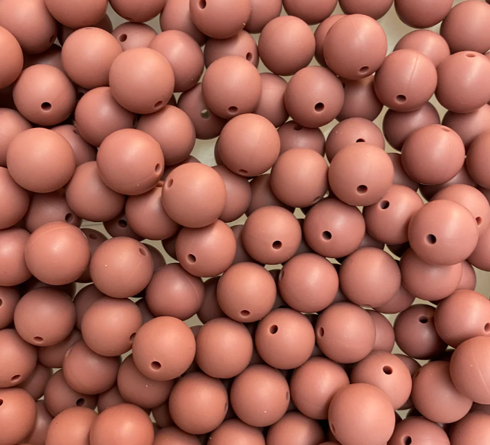 b 16  / 19mm - Mahogany Silicone Bead