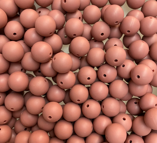 c 16 / 12mm - Mahogany Silicone Bead