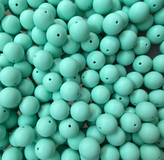 c 29 / 12mm - Mint Silicone Bead