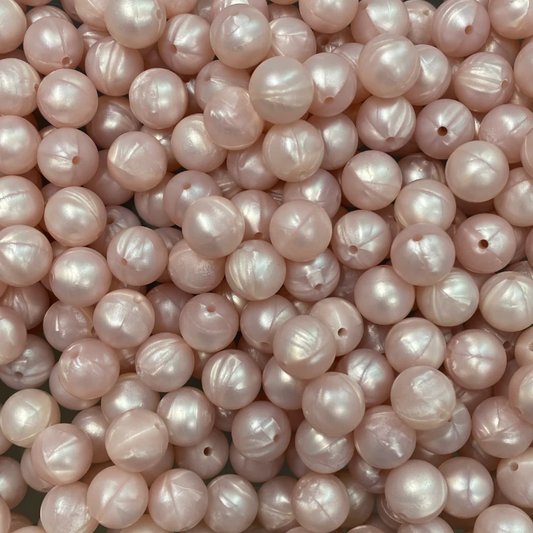 c 36 / 12mm - Pink Pearl Silicone Bead