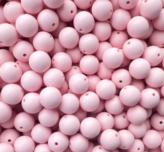 c 37 / 12mm - Light Pink Silicone Bead