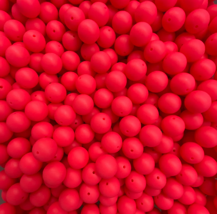 c 43/ 12mm - Neon Pink Silicone Bead