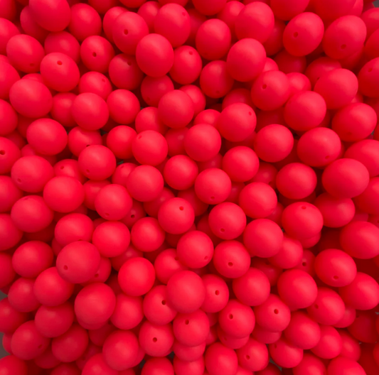c 43/ 12mm - Neon Pink Silicone Bead