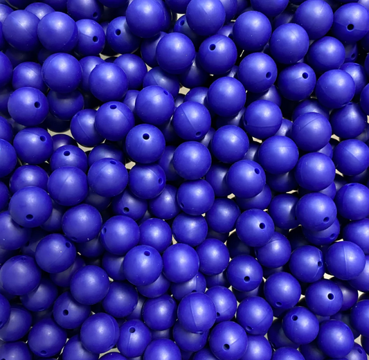 c 56 / 12mm - Dark Purple Silicone Bead