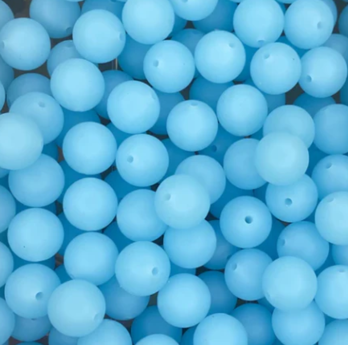 c 58 / 12mm - Arctic Blue Silicone Bead