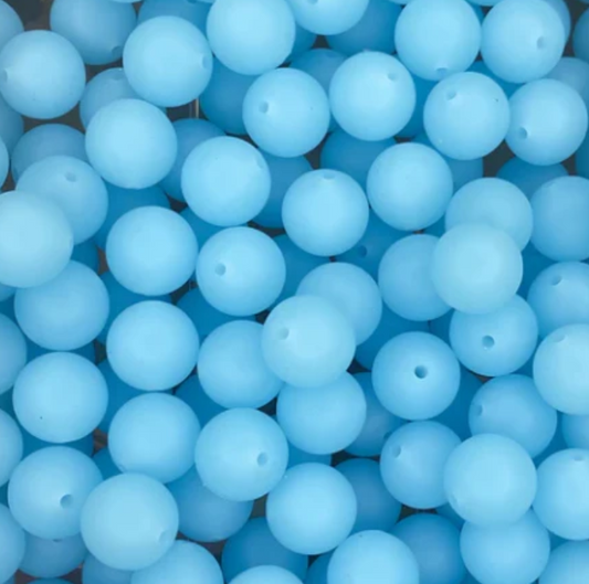 c 58 / 12mm - Arctic Blue Silicone Bead