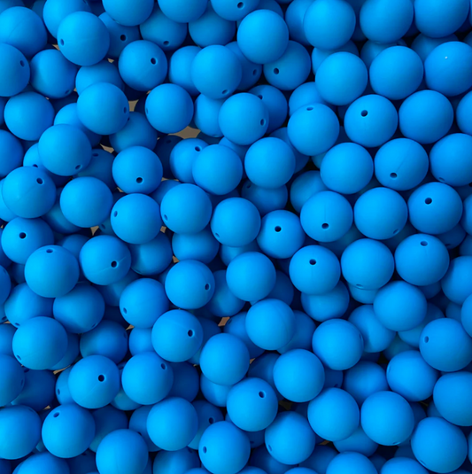 c 65 / 12mm - Sky Blue Silicone Bead