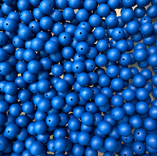 c 69 / 12mm - Dark Blue Silicone Bead