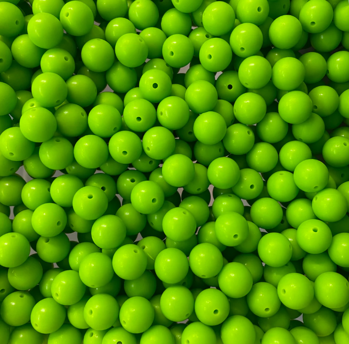 b 76 / 19mm - Dark Lime Silicone Bead