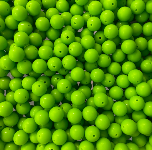 b 76 / 19mm - Dark Lime Silicone Bead
