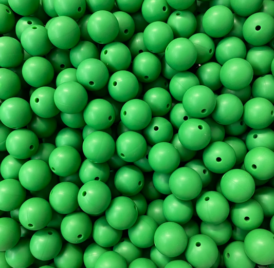 b 78 / 19mm - Christmas Green Silicone Bead