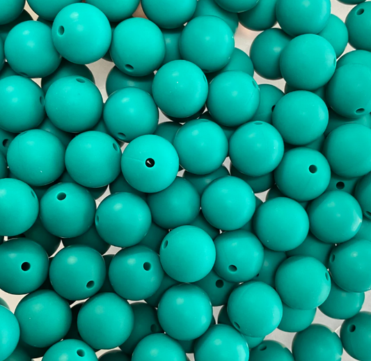c 80 / 12mm - Emerald Silicone Bead