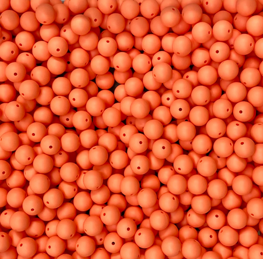 c 81 / 12mm - Coral Silicone Bead