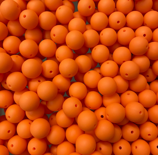 c 83 / 12mm - Tangerine Silicone Bead