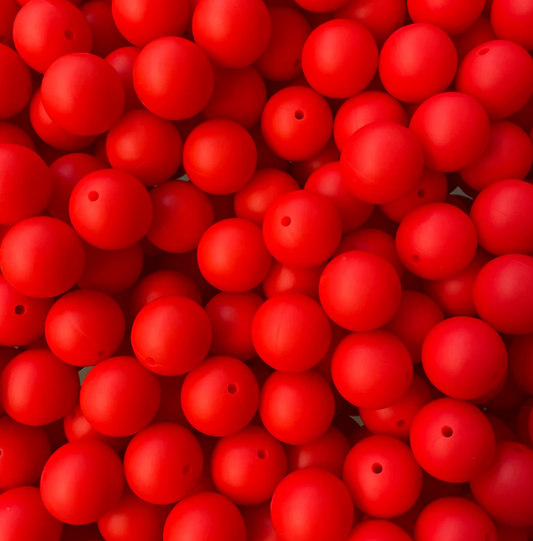 c 86 / 12mm - Strawberry Red Silicone Bead