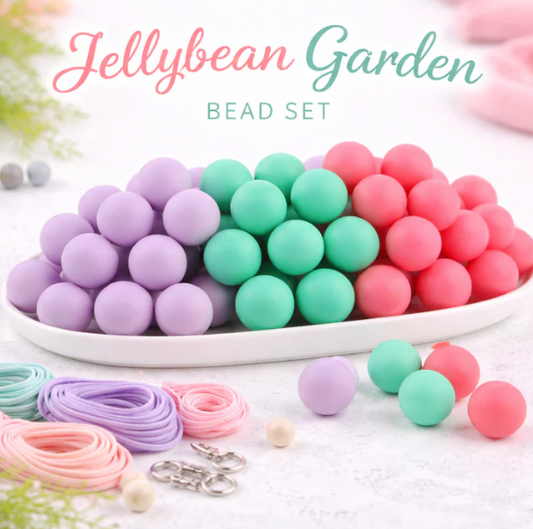 Jellybean Garden (30 Count 12mm Silicone Bead Pack)