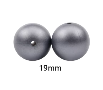 (19mm) "Round" Silicone  Beads