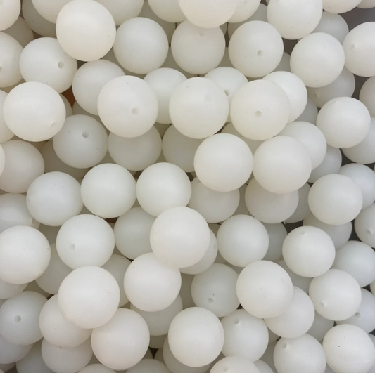 c 01 / 12mm - Frosted Silicone Bead