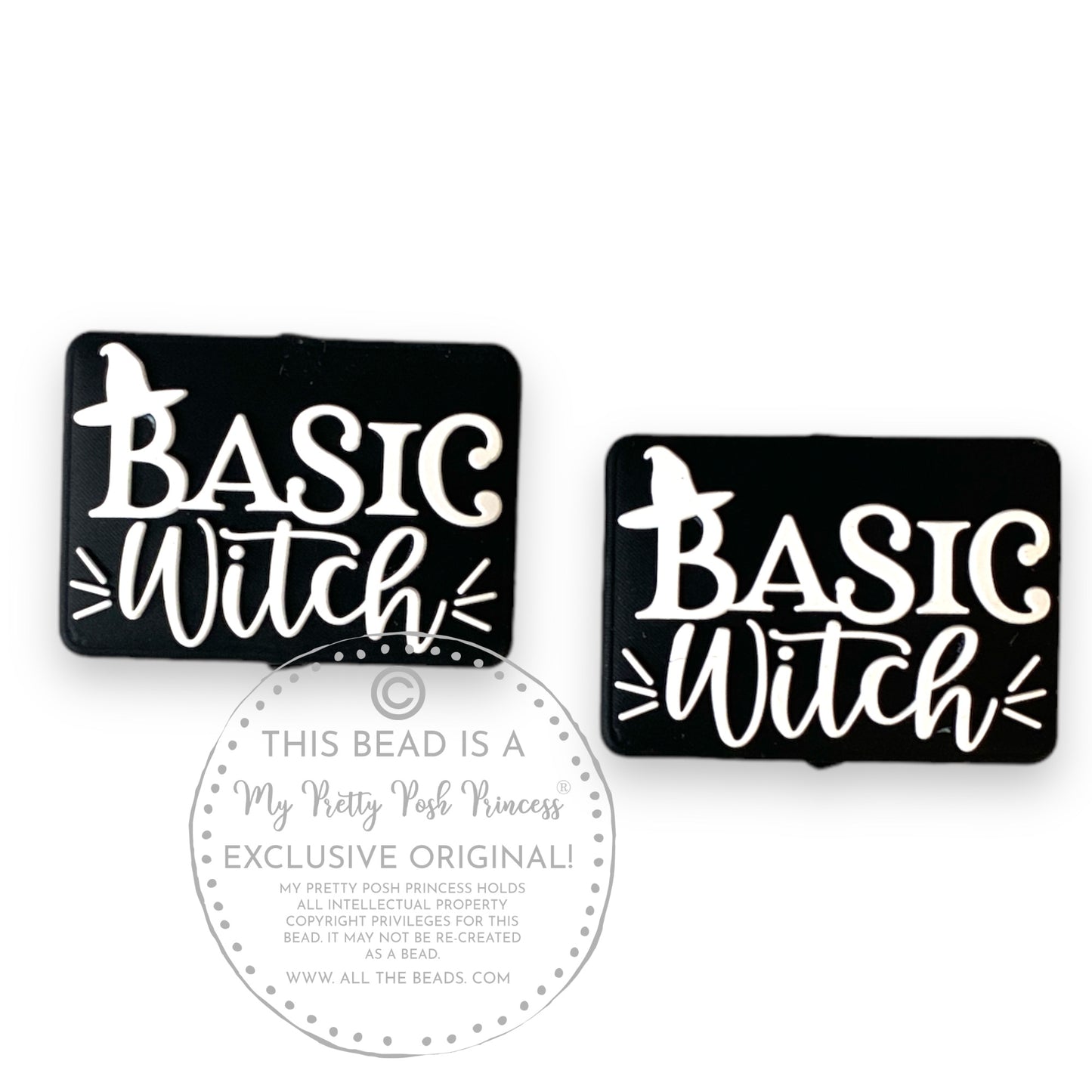 h831 - “Basic Witch"  Exclusive  Focal Bead Silicone (1 Count)