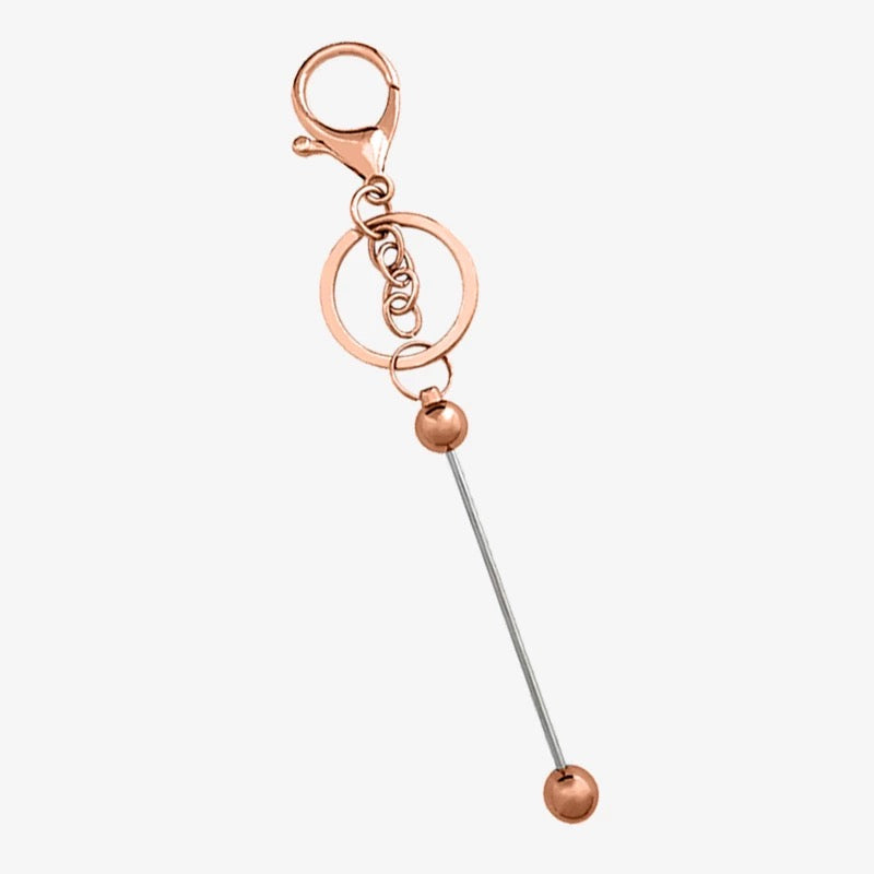 FX- 9022- Rose Gold Beadable Keychain Bar