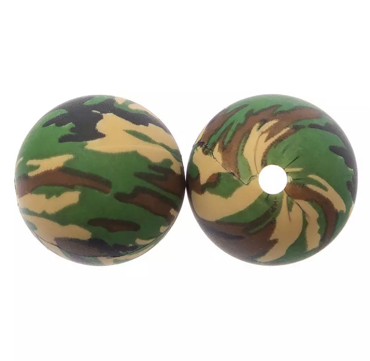 12mm- A-09- Camouflage Silicone Beads