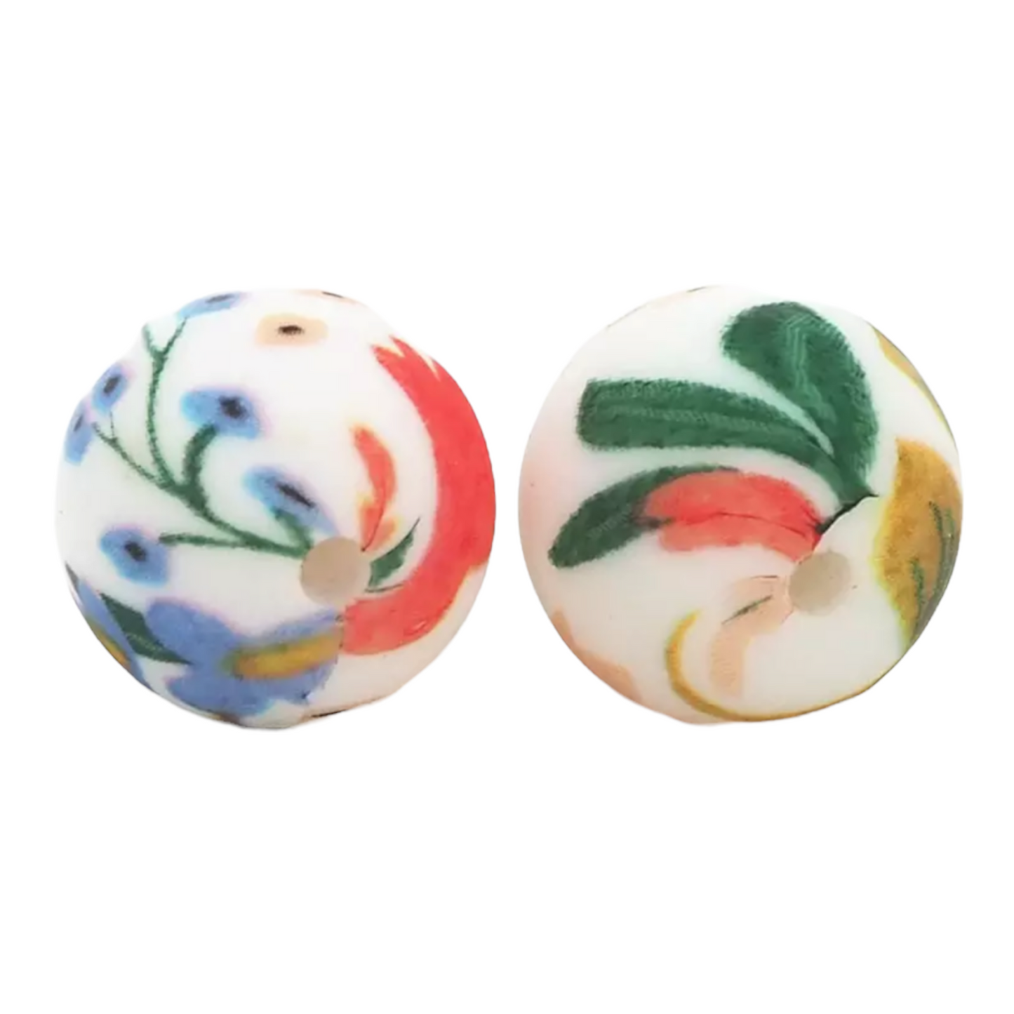 #806 - 19mm "Spring Floral" Silicone Beads