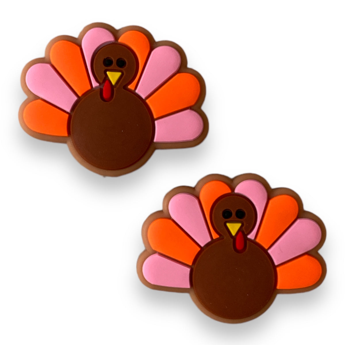 h801- Mrs. Turkey  Focal (1 Count) Bead Silicone