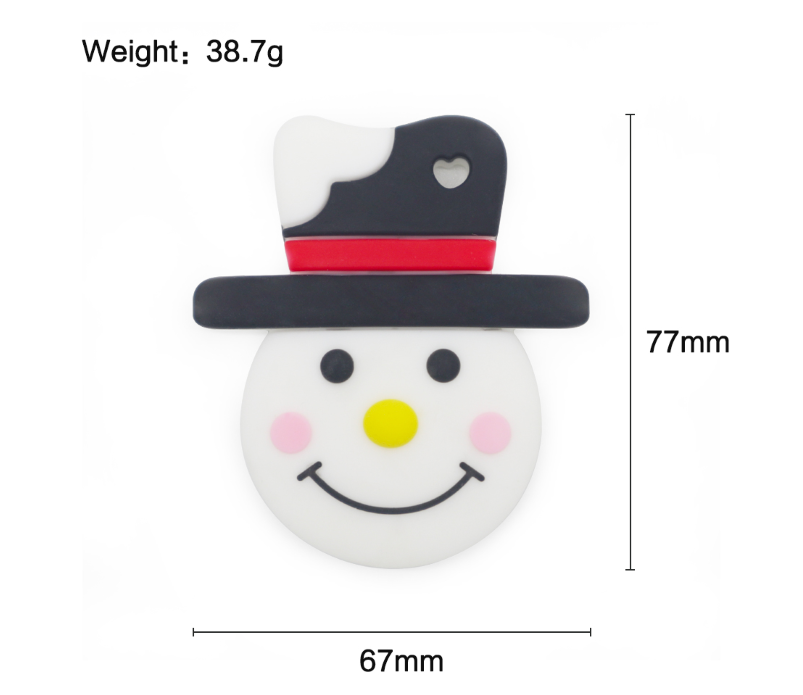 X192- Snowman Face (1 Count) Focal Bead