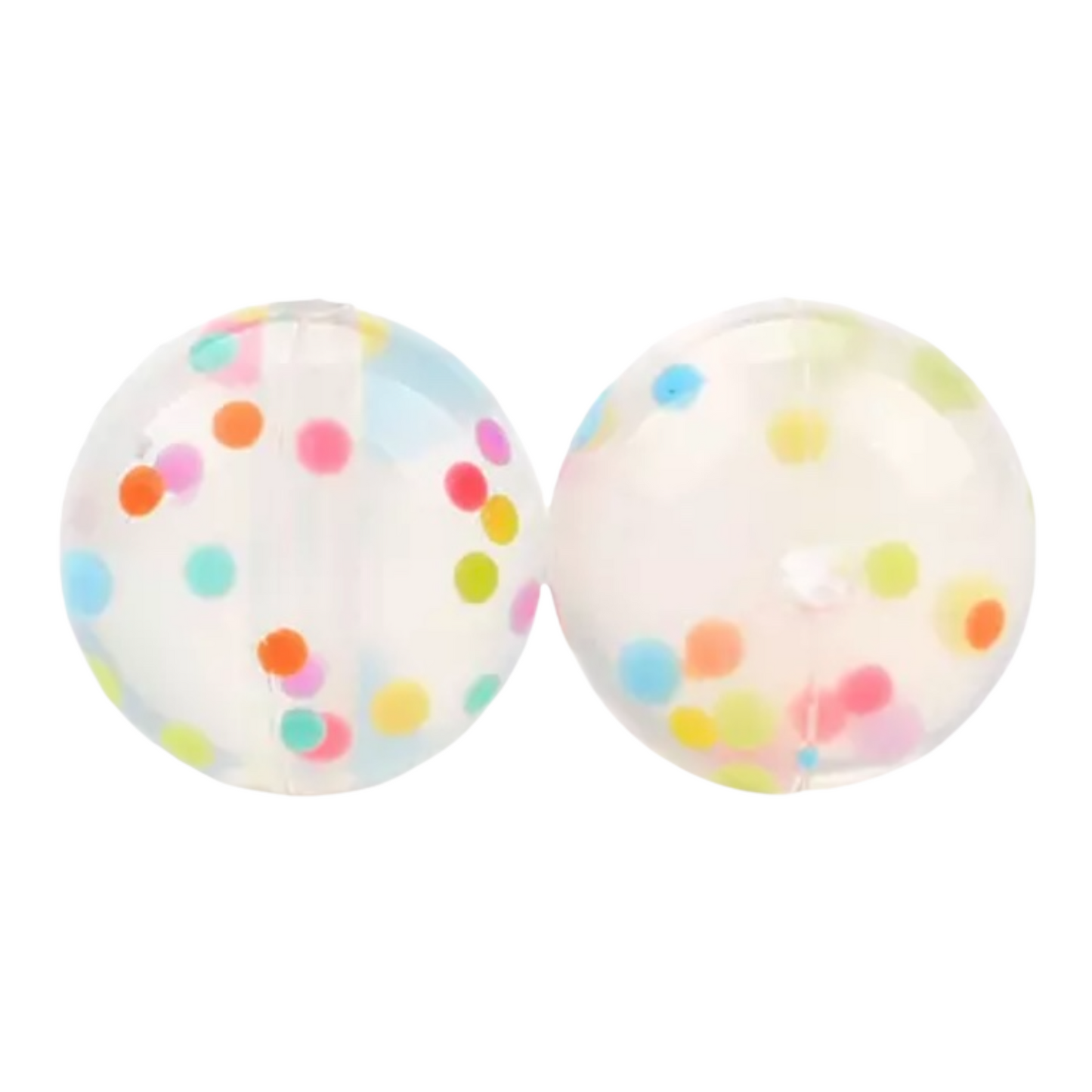 T279 - 12mm "Confetti" Silicone Beads