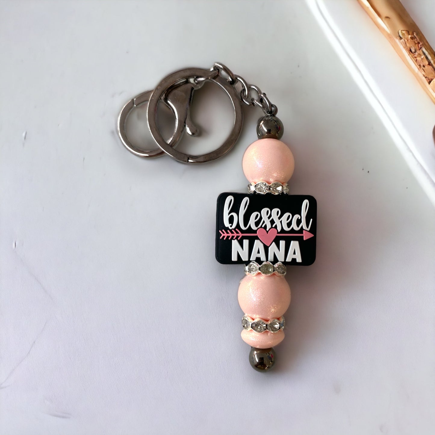 T436- "Blessed Nana" Exclusive  Focal Bead Silicone (1 Count)