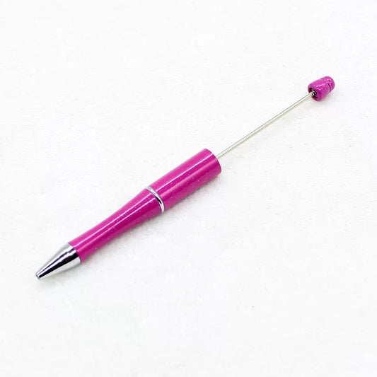 PEN H- Dark Pink Glitter Beadable Pen (1 Count)