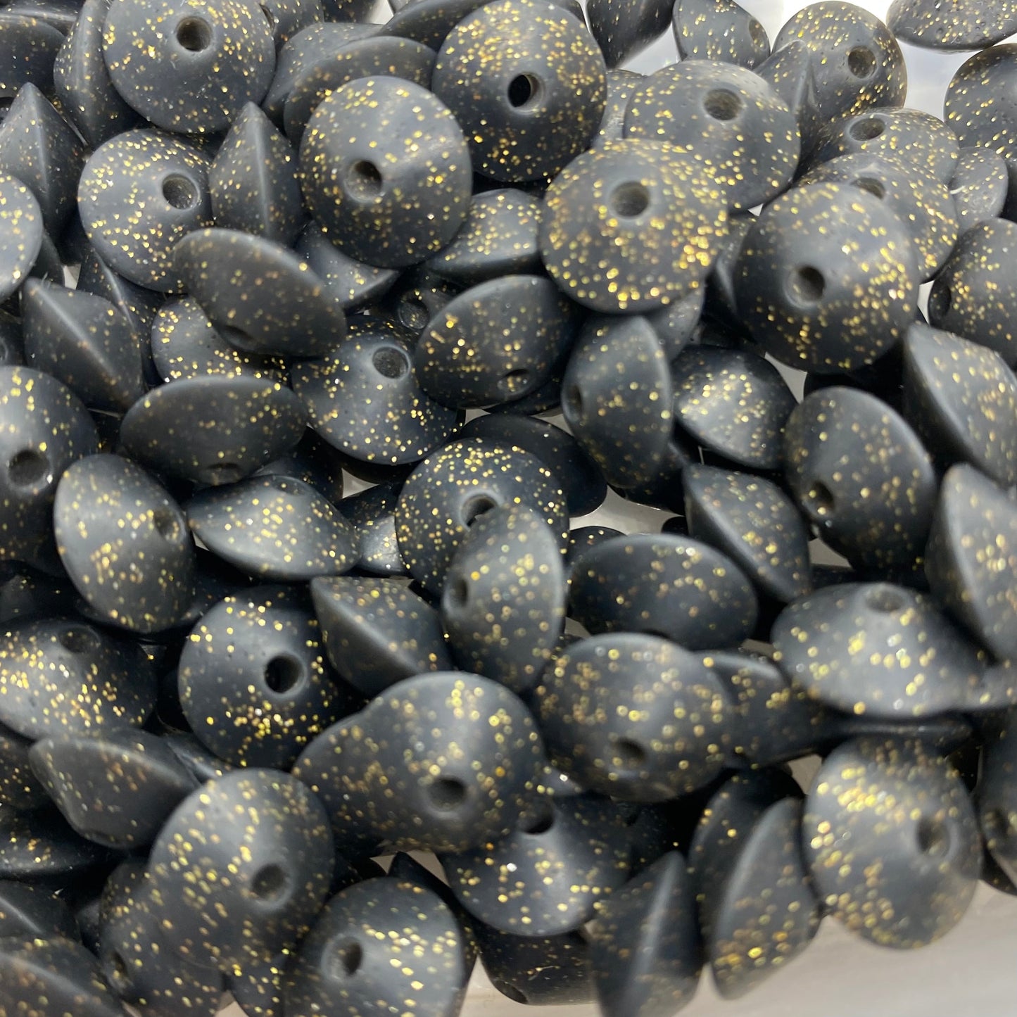 LENTIL- 12mm Silicone  Beads