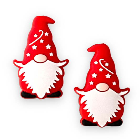 X181 - Red Gnome Silicone (1 Count) Focal Bead