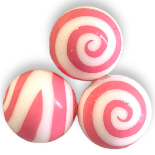 #786 - 15mm “Pink Swirl” Printed Silicone Beads