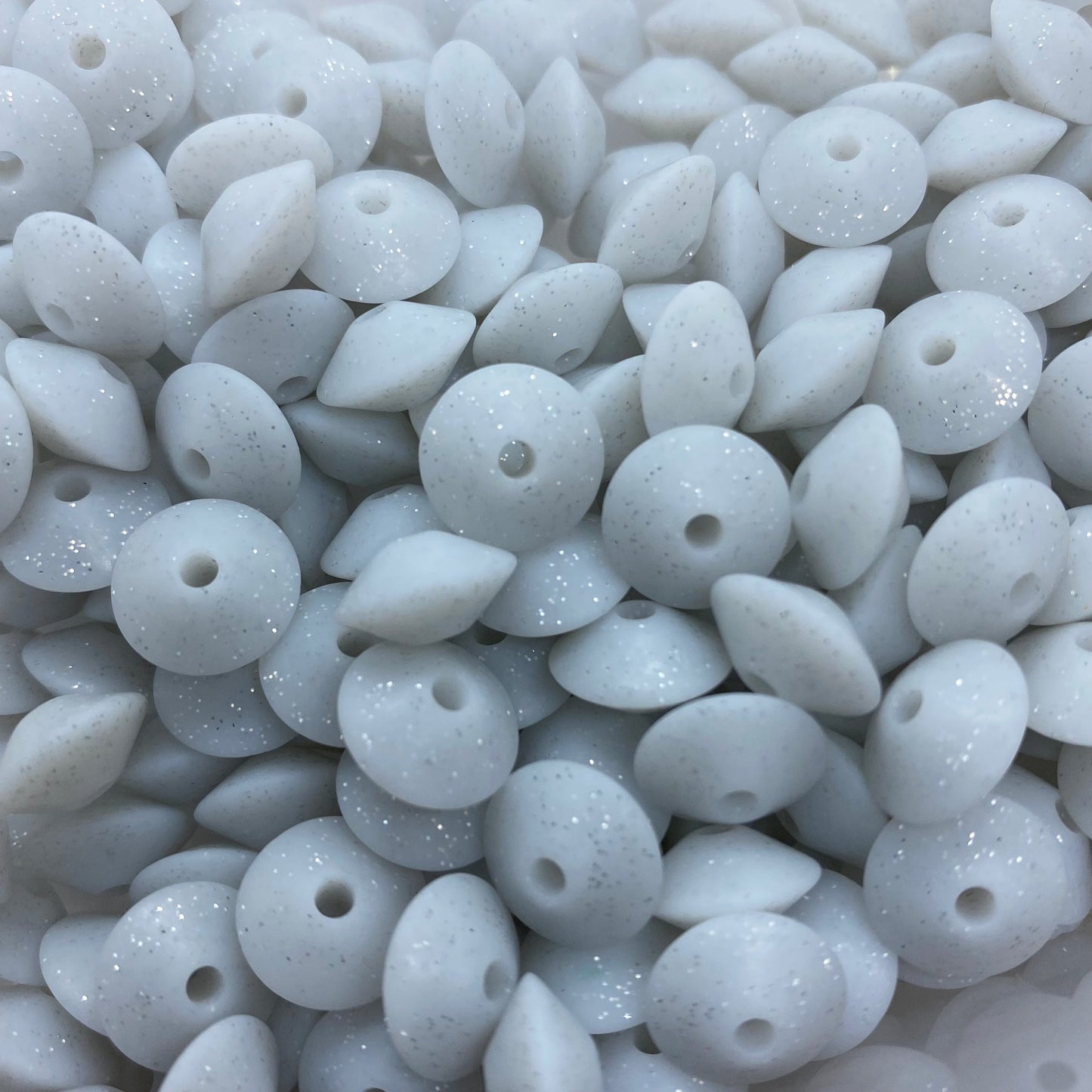 LENTIL- 12mm Silicone  Beads