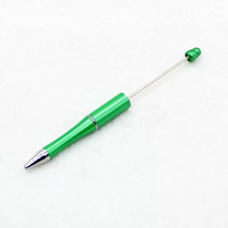 Plastic Beadable Pen Pen for DIY Bead Pen Maroon Brown