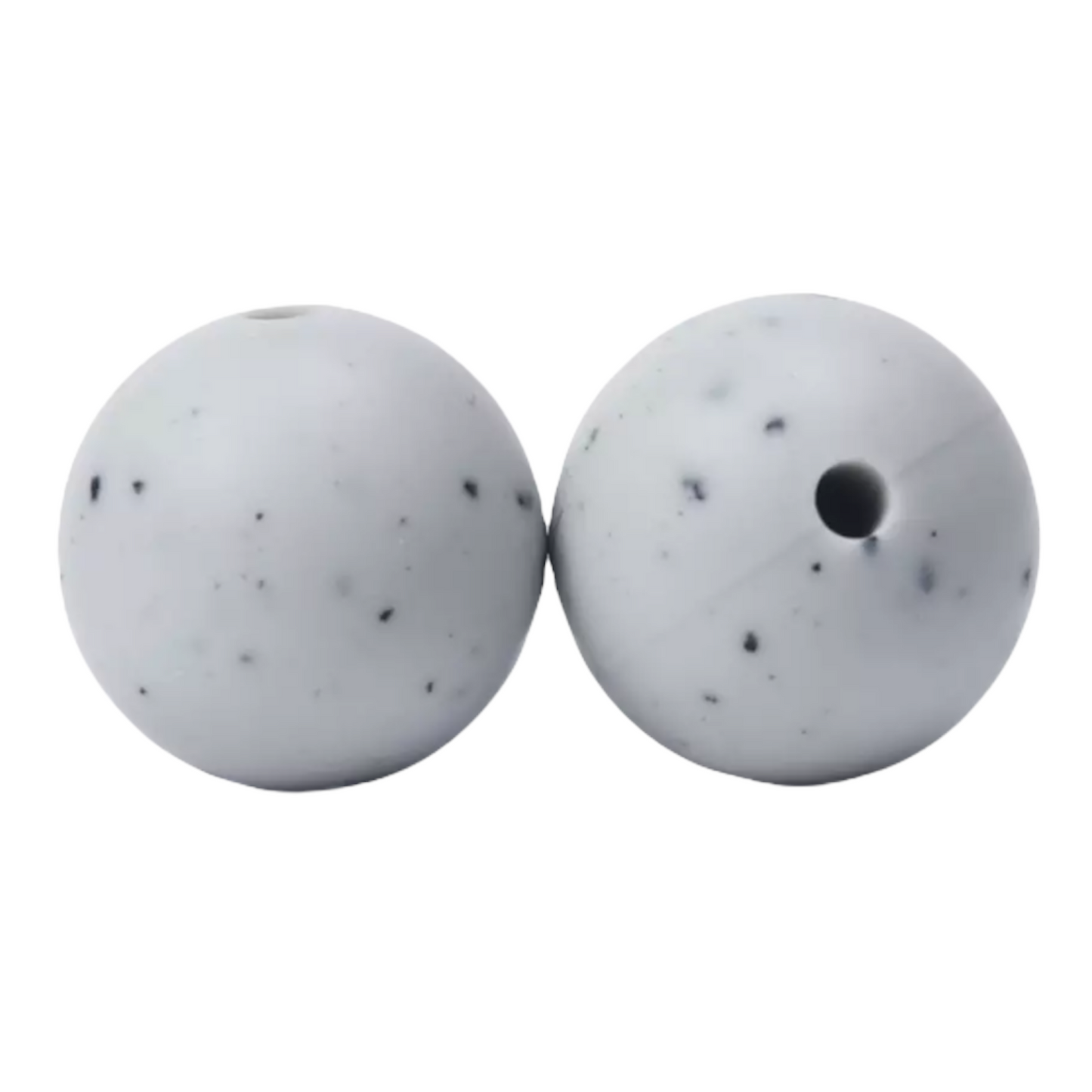 #779 - Gray 15mm "Granite" Silicone Beads