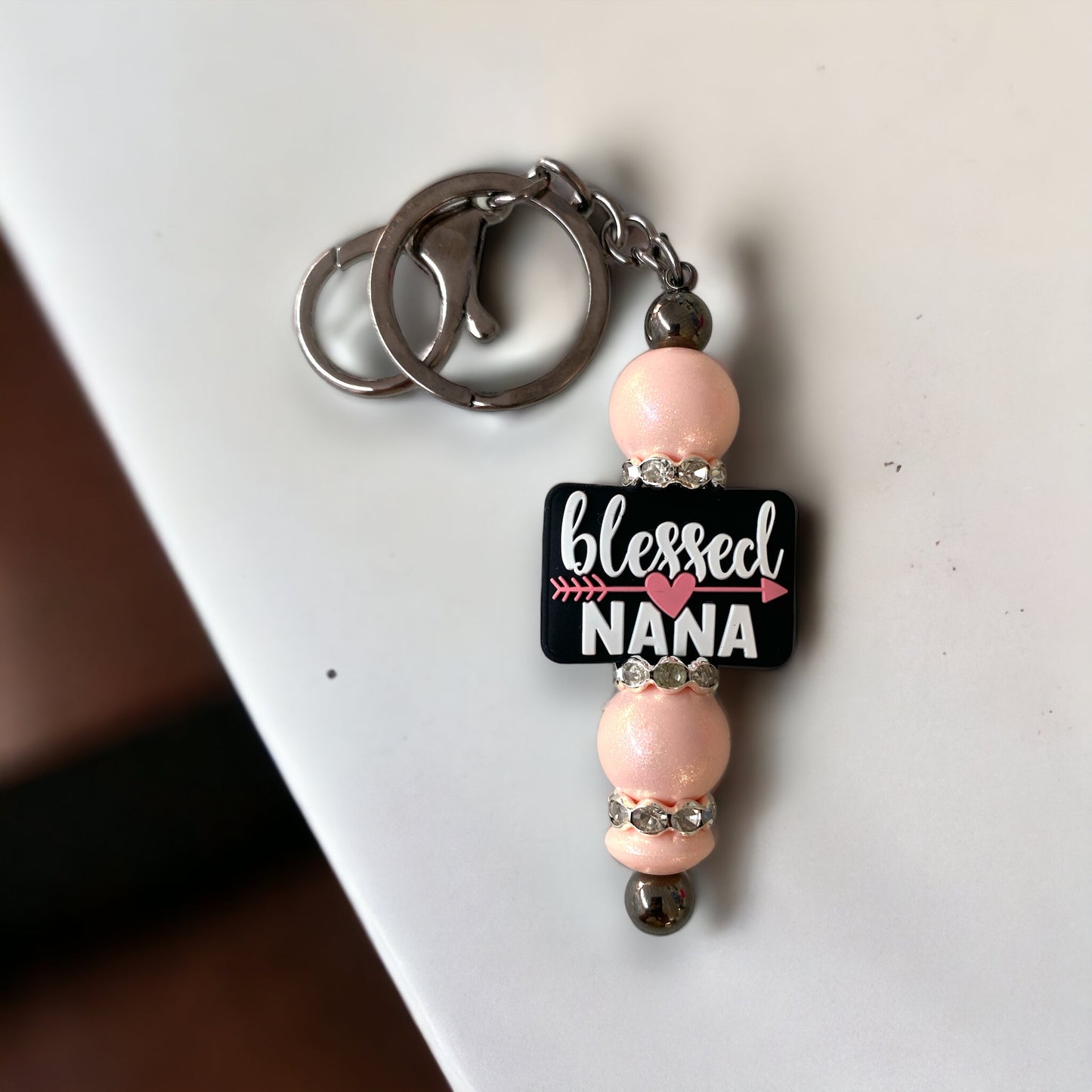 T436- "Blessed Nana" Exclusive  Focal Bead Silicone (1 Count)