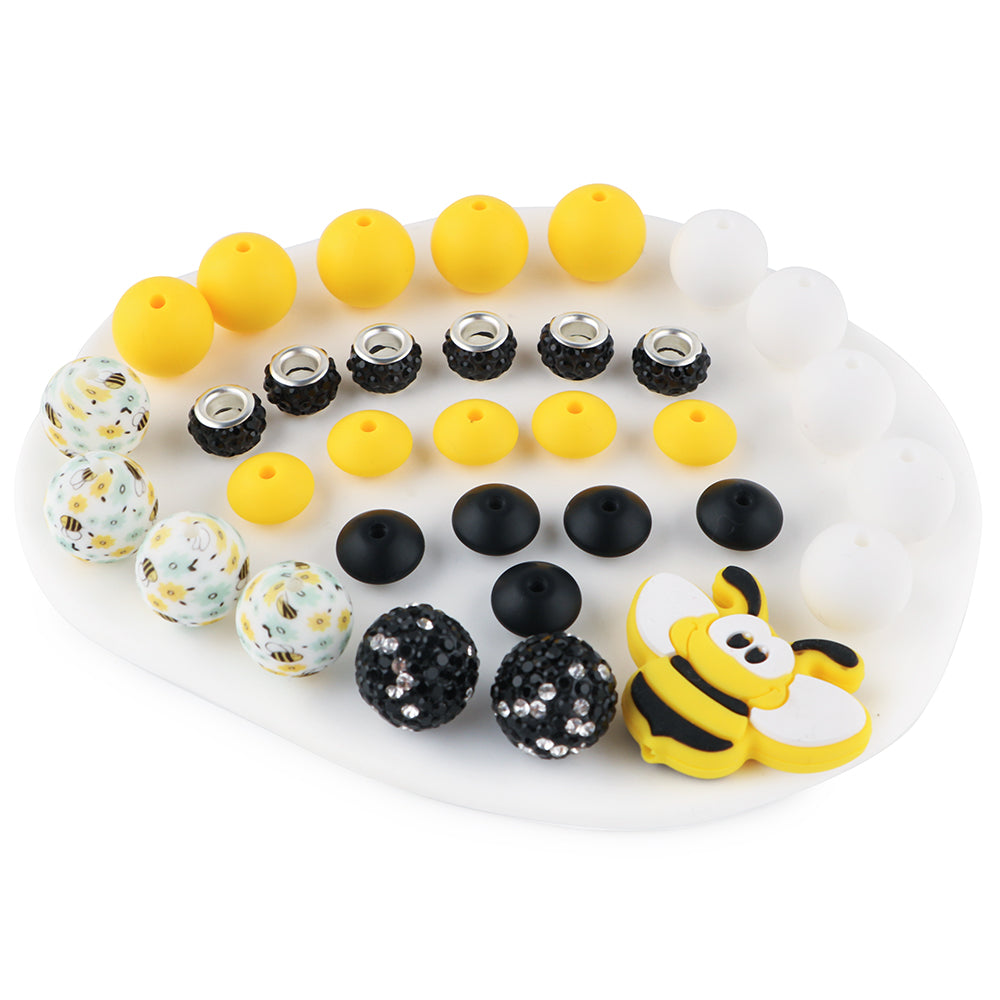 Z/527 - "Bee" Silicone Bead & Bling Kit