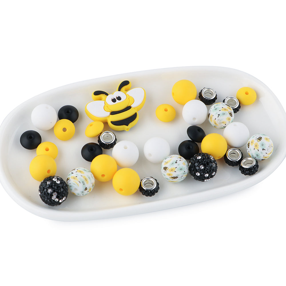 Z/527 - "Bee" Silicone Bead & Bling Kit