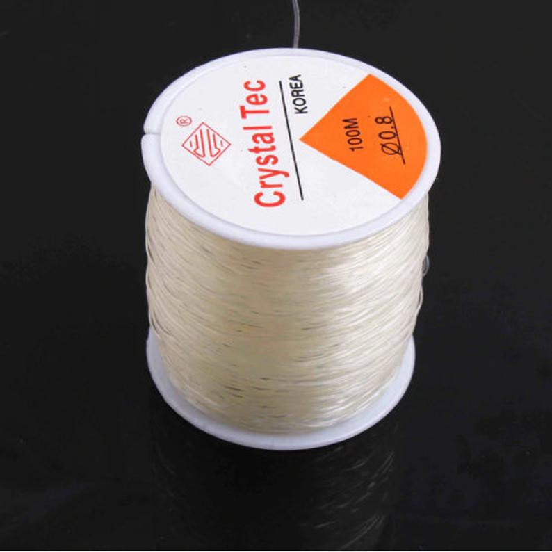 FX- 9030- 0.8MM 100m/roll Crystal Beading Stretch Cord