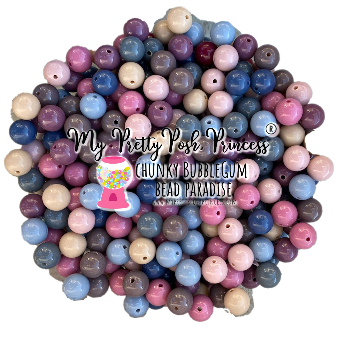 K- 546- 12mm Dark Solids Mixed  110-120 Count Beads