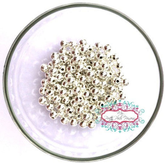 FX- 9004- 6mm Silver  Spacer Bead Pack